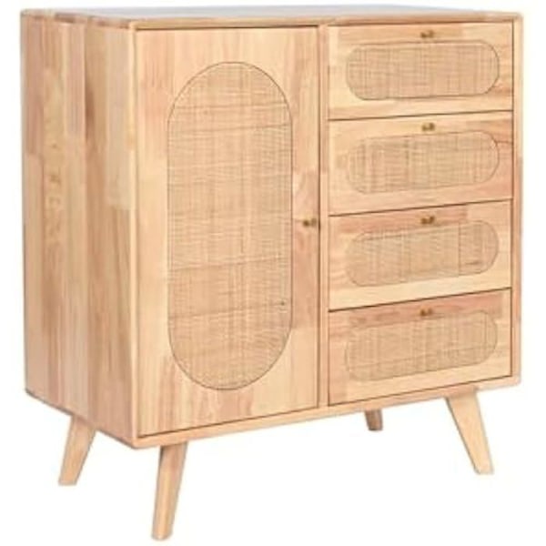 Senkki - DKD HOME DECOR - Vakio - Kumipuu - 2 ovea - 35 cm syvä Naturlig