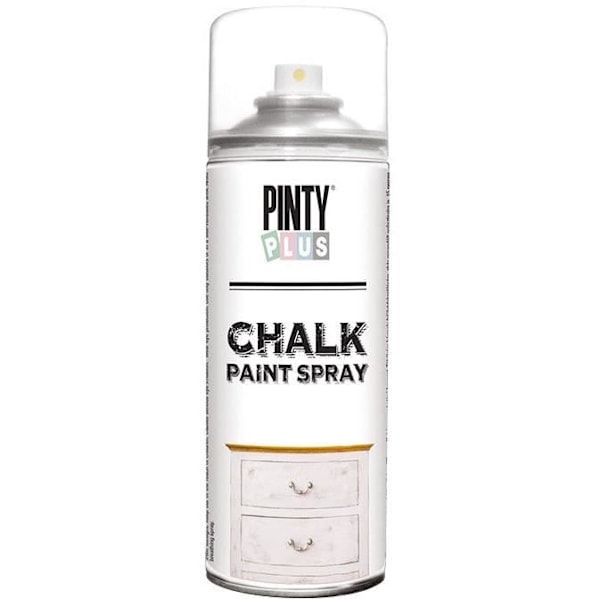 Spraymaling - PINTY PLUS - Råhvid - 400 mL - Hurtigttørrende - Multi-overflade Äggskal