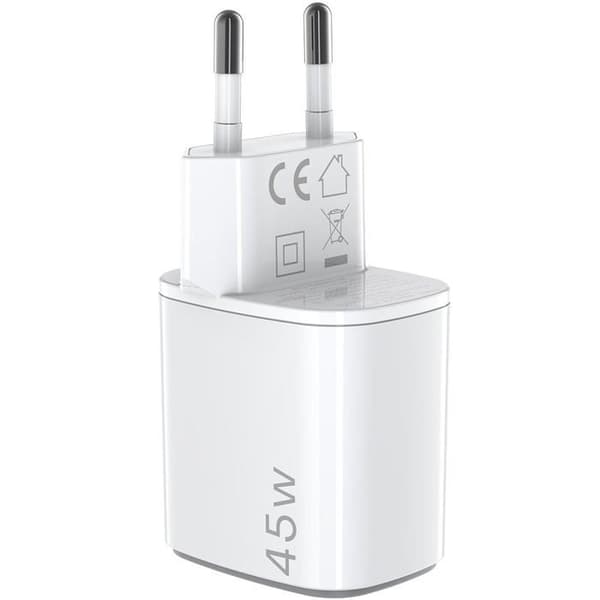 USB GaN oplader 2 x USB-C PD 45W