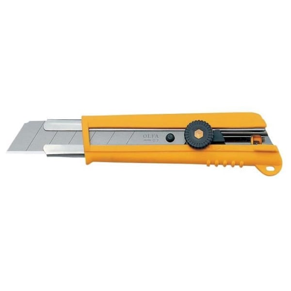 OLFA NH-1 -leikkuri - Professional - 25x0,7 mm - Comfort Grip ja lukituspyörä