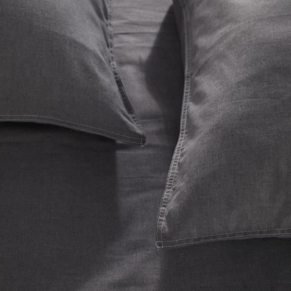 Sengetæppe - I DAG - CHARME - Chambray - Mørk grå Capucine - 260 x 240 cm