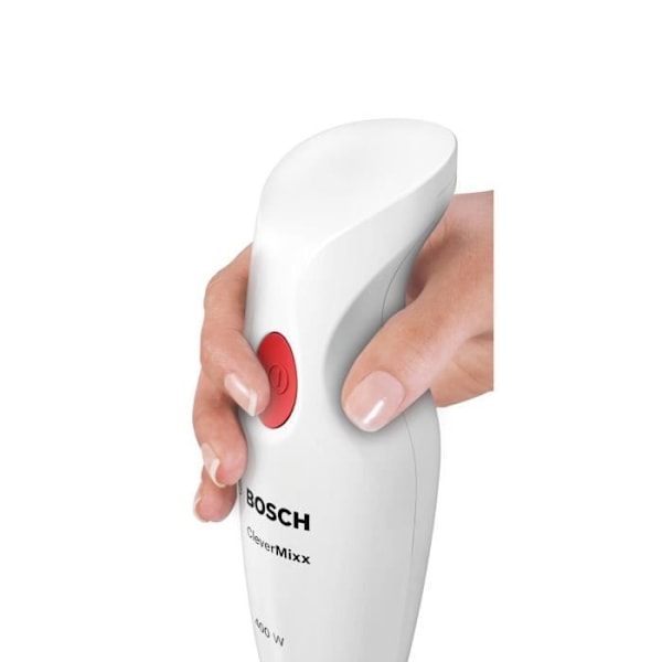 BOSCH MSM14100 CLEVERMIXX sauvasekoitin - 400W, 1 nopeus, muovijalka, sekoituskulho, ergonominen kahva