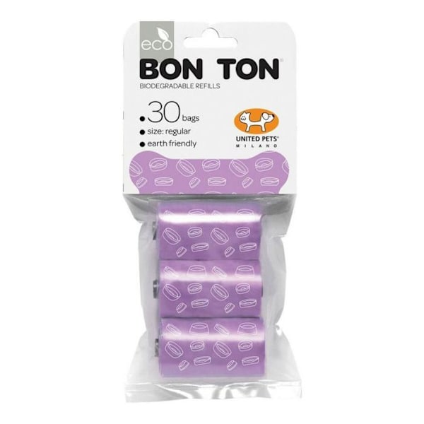 United pets - MG080101LI - Purppuratäyttö Bon Ton tavallisiin, biohajoaviin koirien pusseihin