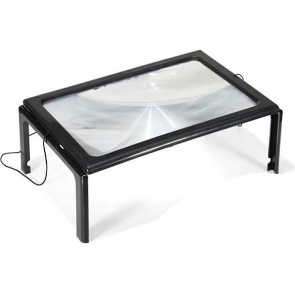 Loupe - Bellson - A4 - LED 4X - Musta - Suurennos 3X