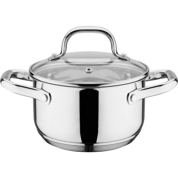Induktionsgryder - GSW - 806787 - TRENTINO - Massivt Rustfrit Stål - 10 dele