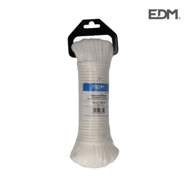 Nylon kudottu vyyhti - EDM - 25mts - Valkoinen - Krapu Vit
