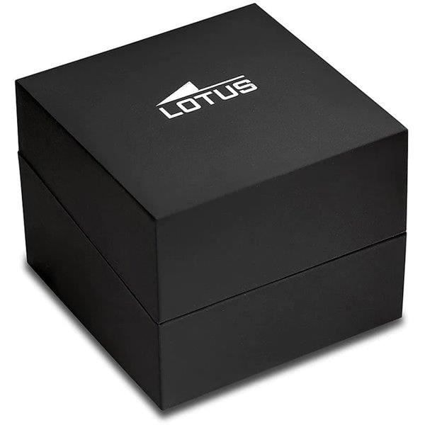 Lotus ur - Mand - Sort stål - Chronograf og dater Svart