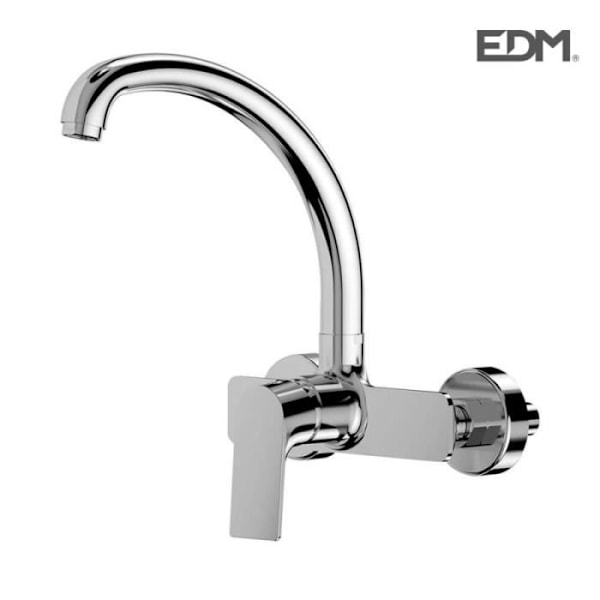 Etgrebs vask vandhane. Højt næb. Cascais forsænket model [E3-01135] Krom