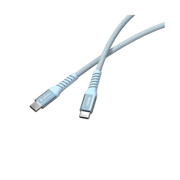 VERBAATTI USB-C/USB-C 100W KAAPELI SININEN