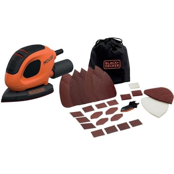 Delta BLACK + DECKER Hiirihiomakone - 55W - Langallinen - 14000 rpm - 80 cm2