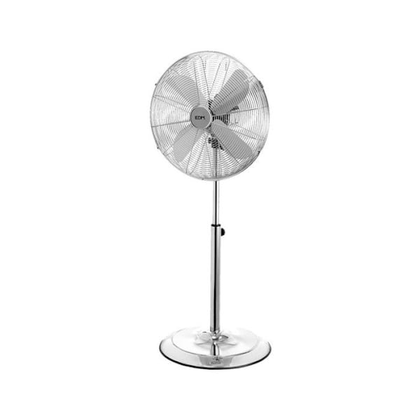EDM-jalusta tuuletin pyöreällä pohjalla 60W - 40cm - Kromi 33973
