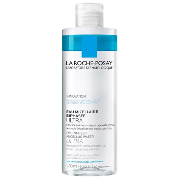 Micellar Vesi - La Roche Posay - Bi-Faasinen Ultra - 400ml - Ultra-rauhottava - Herkät ihotyyppit