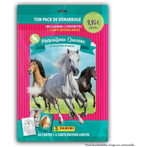 Startpakke - PANINI - Kortkollektion for hestefans - Indeholder 1 binder + 2 pakker Flerfärgad