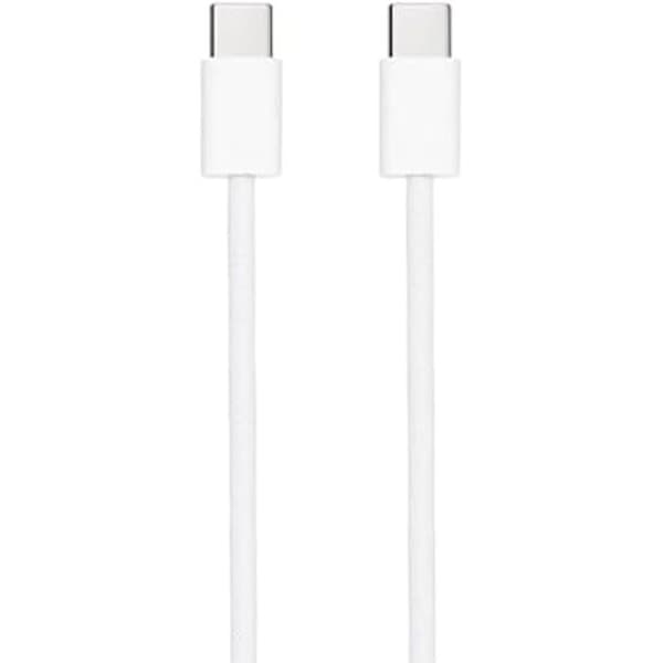 NANOCABLE 10.01.6002-CO - USB-C 2.0-kabel 60W 3A, USB-C han til USB-C han-stik, hvid farve, 2 m