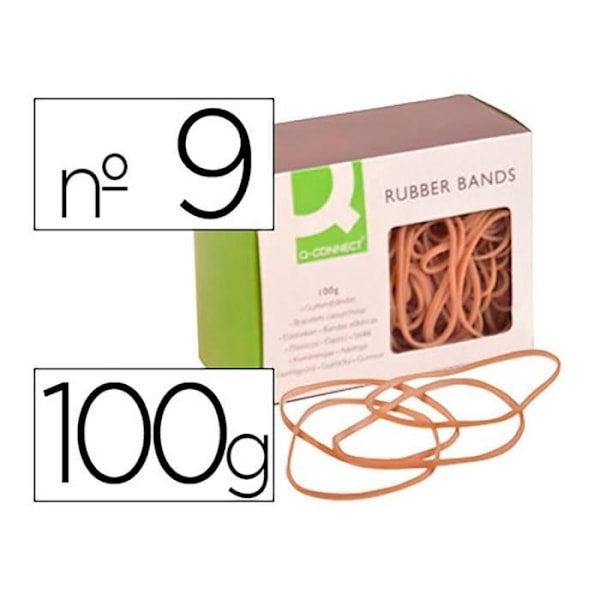 Armbånd - Q-CONNECT - 54314 - Gummi - Plastik - Assorterede Farver Blandad