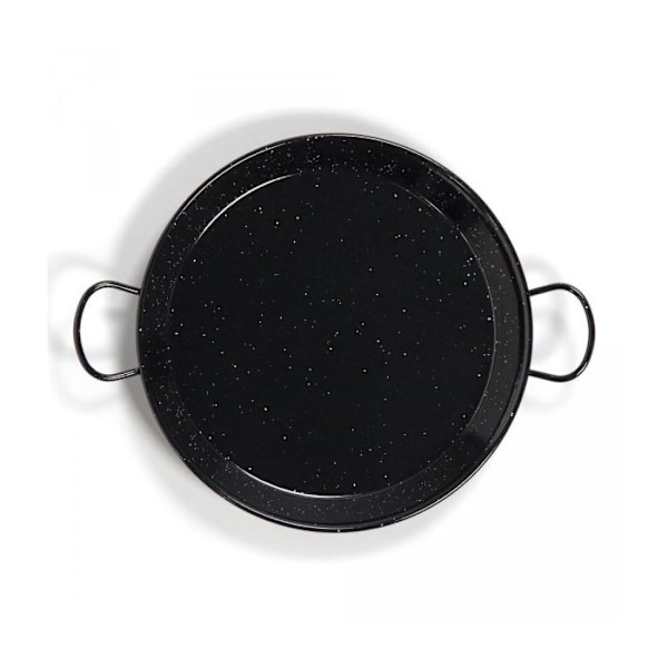 Paella fad - LA VALENCIANA - 60 cm - Poleret stål - Emaljeret - Sort Svart