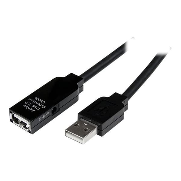 USB-toistinkaapeli 15 m - STARTECH.COM - Aktiivinen USB-jatko - musta