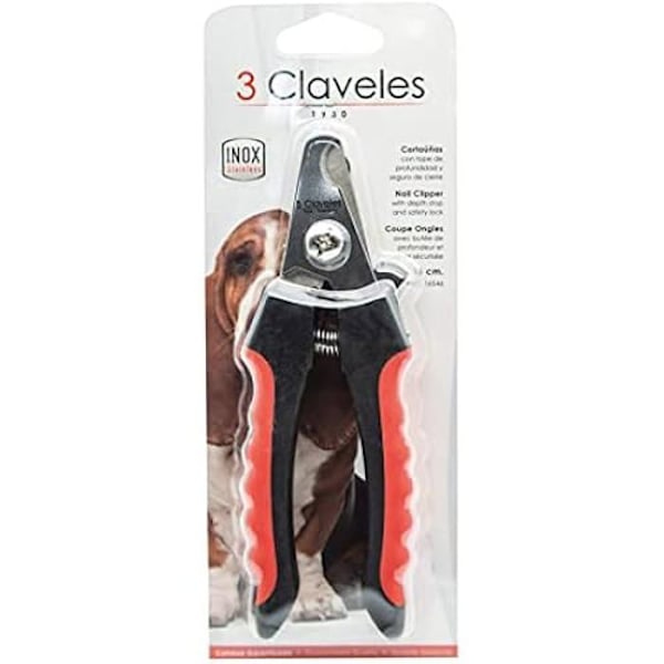 Negleklipper - BIG D - Model 3C - Rustfrit stål - Ergonomisk design - 16 cm Sort rød