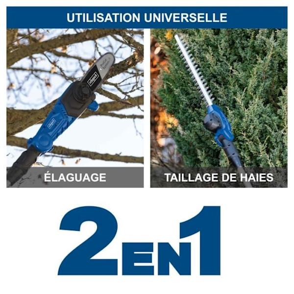 Elagueuse 18cm + Taille-haies 41cm langaton C-PHTS410-X - teleskooppinen - SCHEPPACH 20V IXES - ilman akkua tai laturia