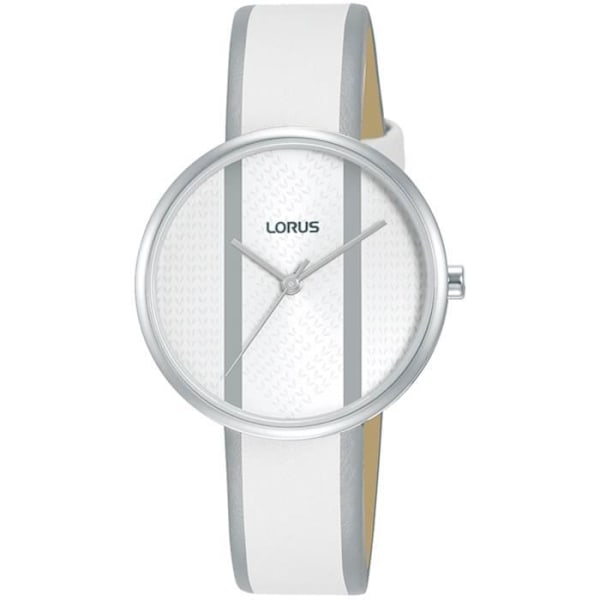 Kvinnoarmbandur - LORUS - RG223RX9 - Kvarts - Analog - Vit Läder Grå Vit