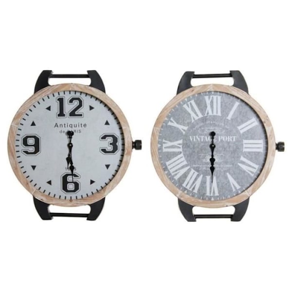 Bordur - LANA DECO - Vintage - Sort - Metal - Glas - 2 stk - 65 x 7 x 74 cm Svart
