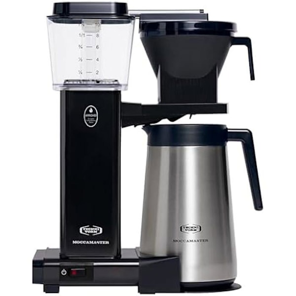 Cafebrygger - MOCCAMASTER - KBGT - 1.25L - Termokande - Filter - Sort Svart