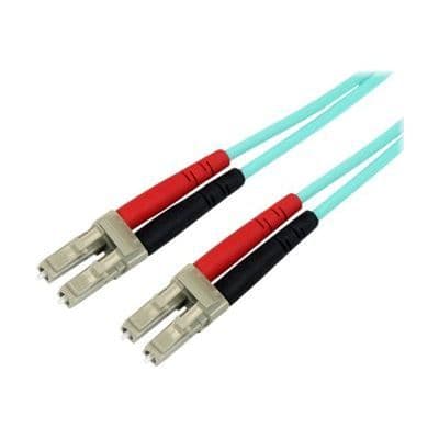 LC / LC Duplex optisk fiberkabel - 2 x han / 2 x han - 2 m - Aqua - STARTECH