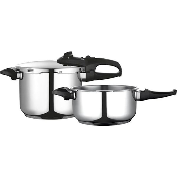"Trykkoger - FAGOR - DUO 6/4 - Rustfrit Stål 18/10 - 2 Trykniveauer - 10 L" Pengar