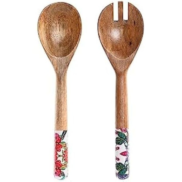 Köksredskapsset - DKD Home Decor - Flerfärgad - Massivt trä - 2 x 6 x 32 cm - Blandat mångfärgad