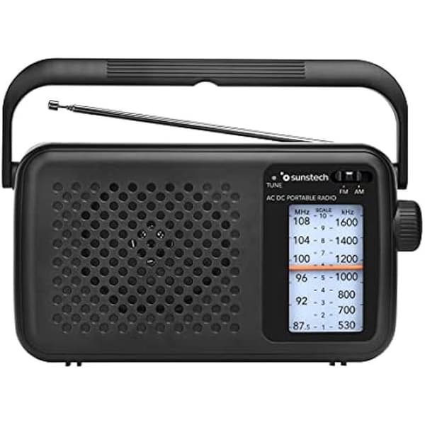 Bærbar radio - SUNSTECH - RPS760 - AM/FM - Teleskopantenne - Sort Sort