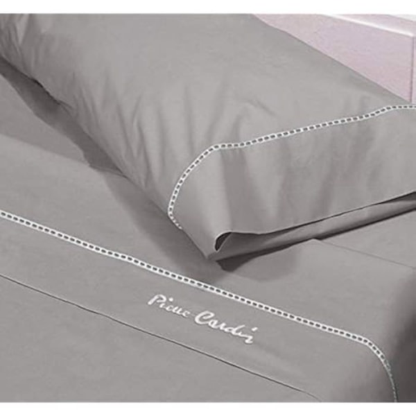 Bäddset - PIERRE CARDIN - Arcadia - 100% Bomull - Grå Grå