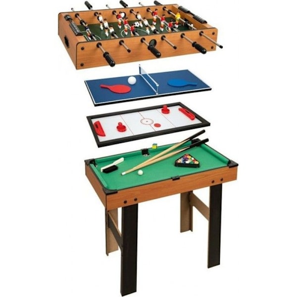 Multi-spelbord - Colorbaby - 85328 - 4 i 1 - Robust trä - 73 cm höjd