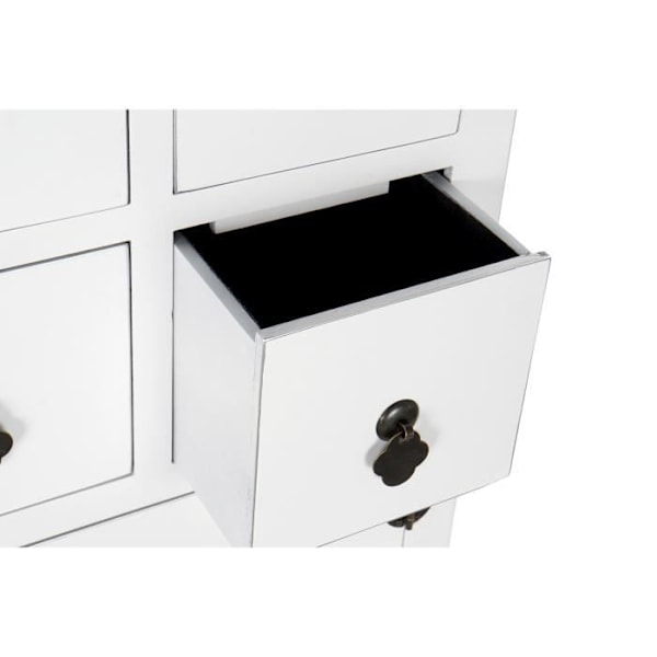 Itämainen kuusen MDF-laatikosto (63 x 27 x 101 cm)