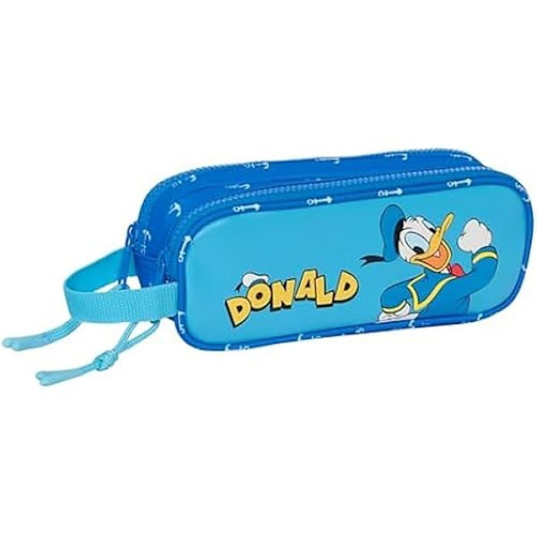 Safta Donald dubbel pennfodral för barn - Blå - 21 x 6 x 8 cm Blå