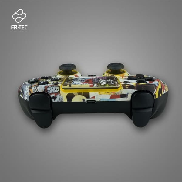 Spilcontroller - FRTEC - BATMAN - Bluetooth - RGB LED lys - Kompatibel med PC og PS4 Sort og blå