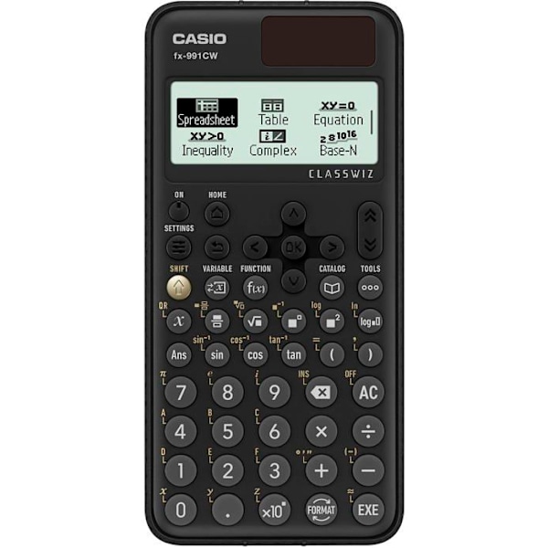 Calculatrice Casio - FX-991CW-W-ET-V - FX-991CW Tieteellinen Laskin, 540 Toimintoa ja Luonnollinen Näyttö musta