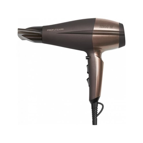 Hiustenkuivaaja - ProfiCare - PC-HT 3010 - Ruskea / Pronssi - 2200W - 3 Lämpötilaa - 2 Nopeutta Pronssi, Ruskea