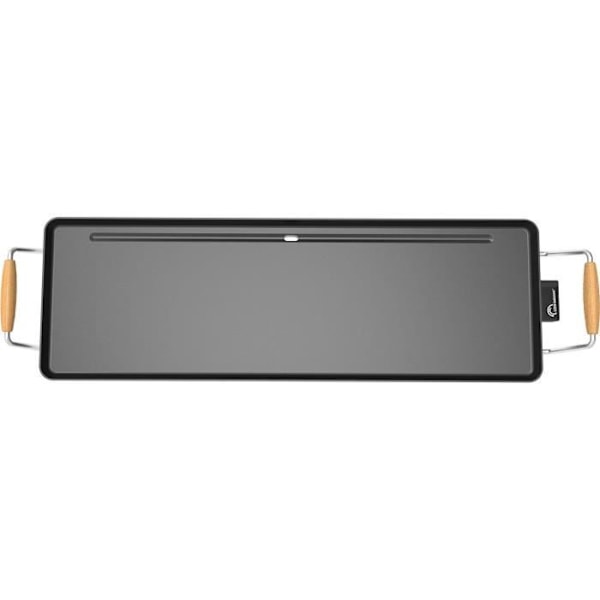 Plancha elektrisk LITTLE BALANCE - Trä 70 - Tillagningsyta 70x23cm - Non-stick beläggning utan PFAS - 1800W Svart