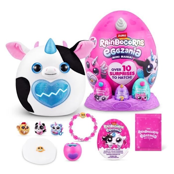 Peluches överraskningar - ZURU - Eggzania Mini Surprise S1 - 10 överraskningar - 6 modeller - Mjukis Flerfärgad
