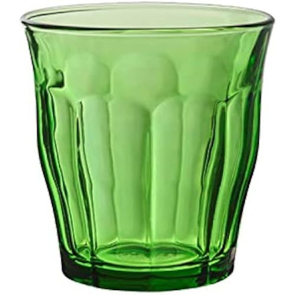 Vihreät lasit 310 ml - DURALEX - 4 kpl sarja - Karkaistu lasi - Iskun ja särkymisen kestävä Grön