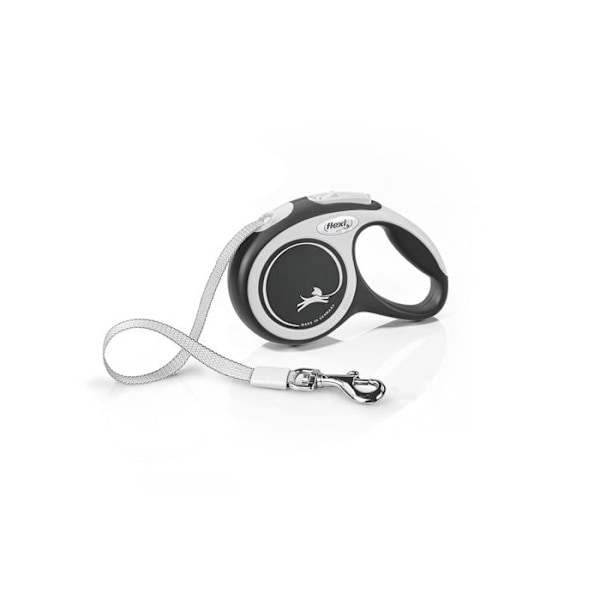 Retractable snodd - FLEXI - New Comfort XS - 3 m - Svart - För djur upp till 12 kg svart