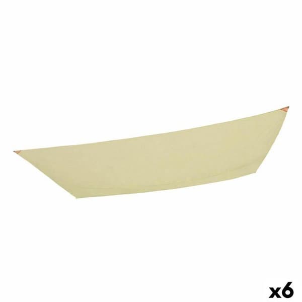 Rektangulær skyggedug - AKTIVE - Creme - Vandafvisende - Polyester - 200x0,5x300 cm - 6 enheder Fløde
