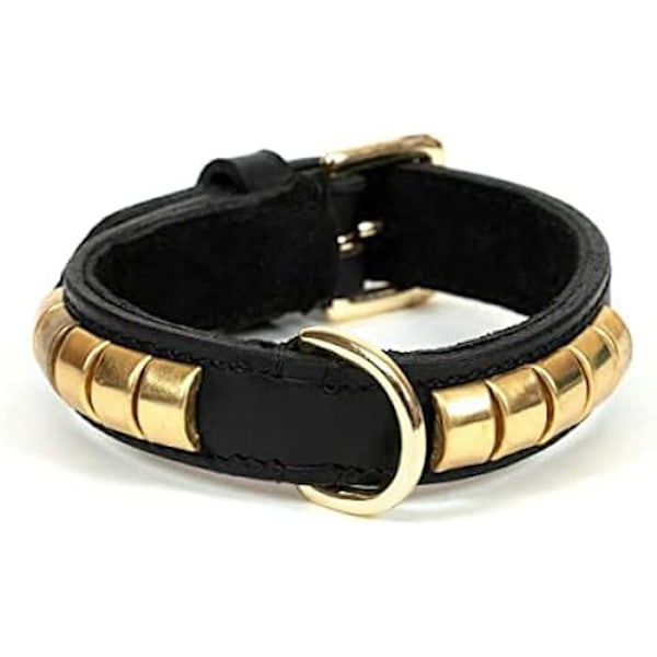 Halsband - GLORIA - Duna - Dubbat läder - D-ring - Justerbart spänne