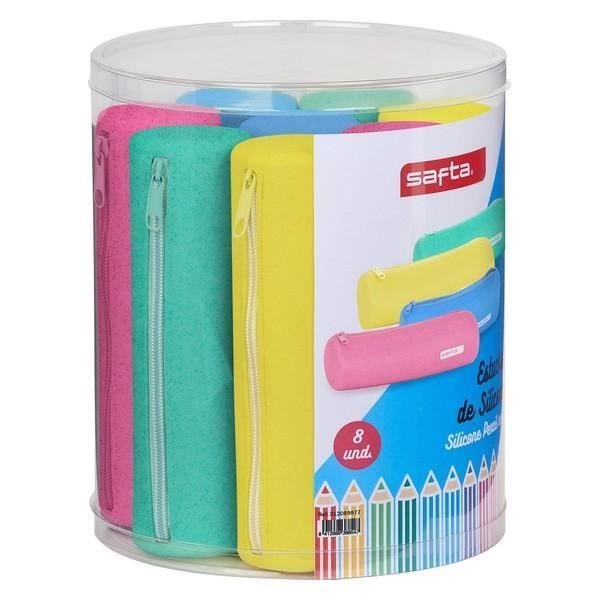 Fourre-tout - Safta - Silikone - 8 stk - Sort - Ungdomsdesign Svart