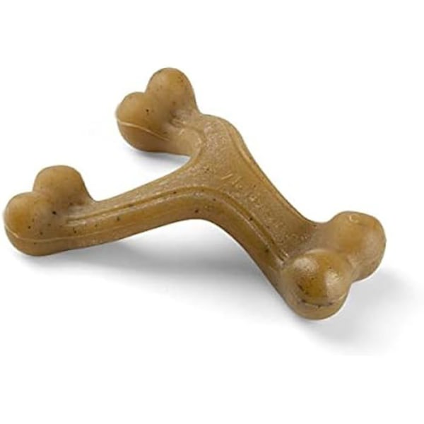 Tuggleksak - NYLABONE - Maximal styrka - Slitstark nylon - Baconsmak - För små hundar kastanj