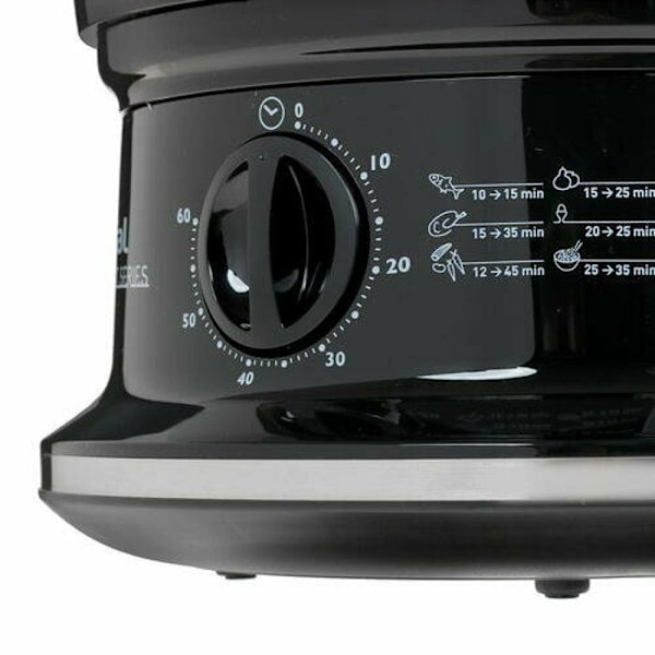 Dampkoger - TEFAL - VC140131 - Sort - 900W - Mekanisk timer Svart