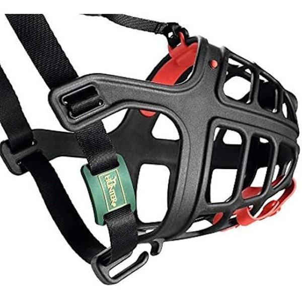 Muzzle - HUNTER - Albury 5 - Mjuk plast - Optimal komfort - Justerbara remmar Svart