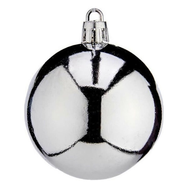 julkulor ø 6 cm silverplast