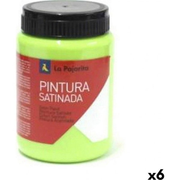 NC Gouache La Pajarita Papukaija L-37 Vihreä Satinoitu (35 Ml) (6 Yksikköä)