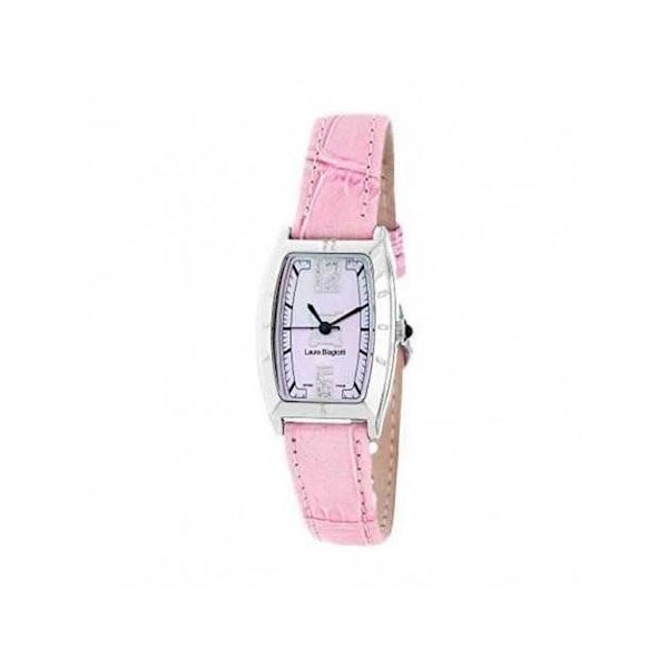 Kvinnotime - Laura Biagiotti - LB0010L-ROSA - Kvarts - Läder - Ø 23 mm Rosa